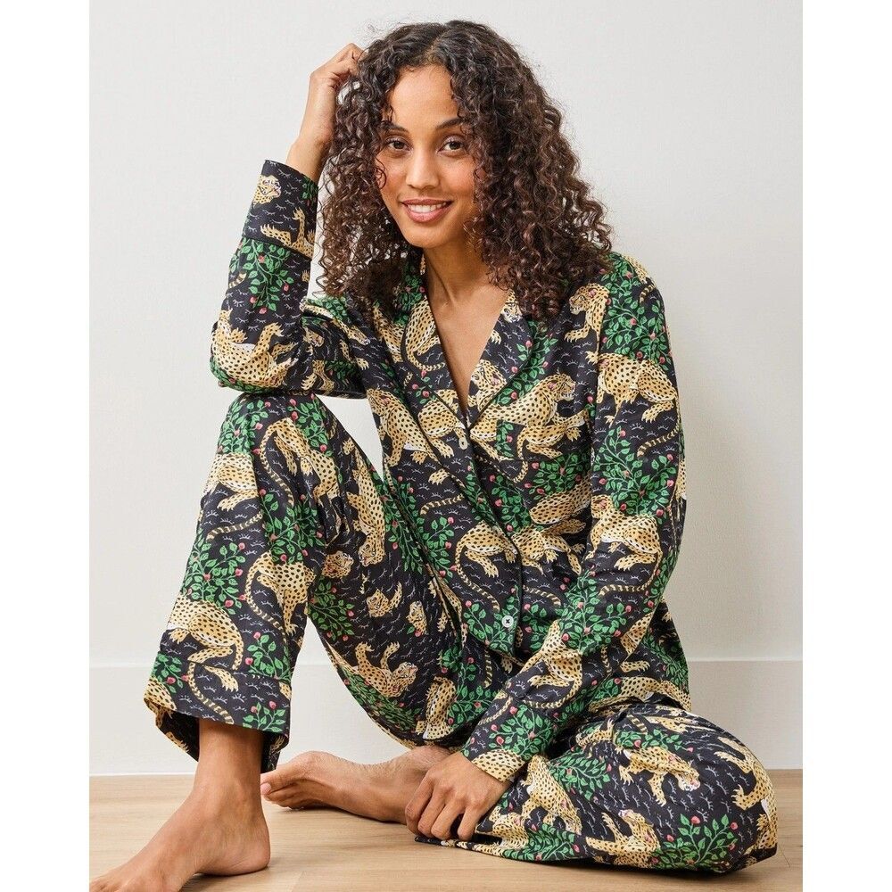 Printfresh Long PJ Set in Bagheera Black Ink Large M NEW - Picture 3 of 8